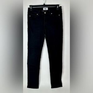 Paige Peg Skinny Jeans Women's 29‎ Black Denim Stretch Minimalist Classic